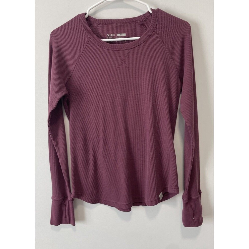 511 Tactical Purple Women’s XS Thermal Shirt Top Outdoor Hiking Camping Winter
